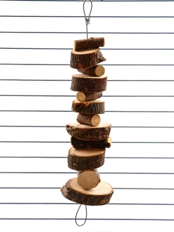 Игрушка для птиц и грызунов Игрушка для птиц и грызунов "Лесенка вверх" из дерева, 21 х 3 см