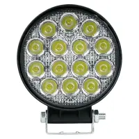 Фара светодиод. круглая, 14LED, ближний свет, 42Вт, 112x112x47мм, 12/24В, PRO