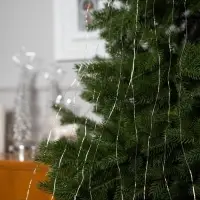 Гирлянда &laquo;Конский хвост&raquo; 10 нитей по 1 м, IP20, серебристая нить, 100 LED, свечение белое, 12 В