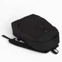 Рюкзак школьный, однотонный, 1 отделение, 3 кармана, 28&times;13&times;39 см, чёрный