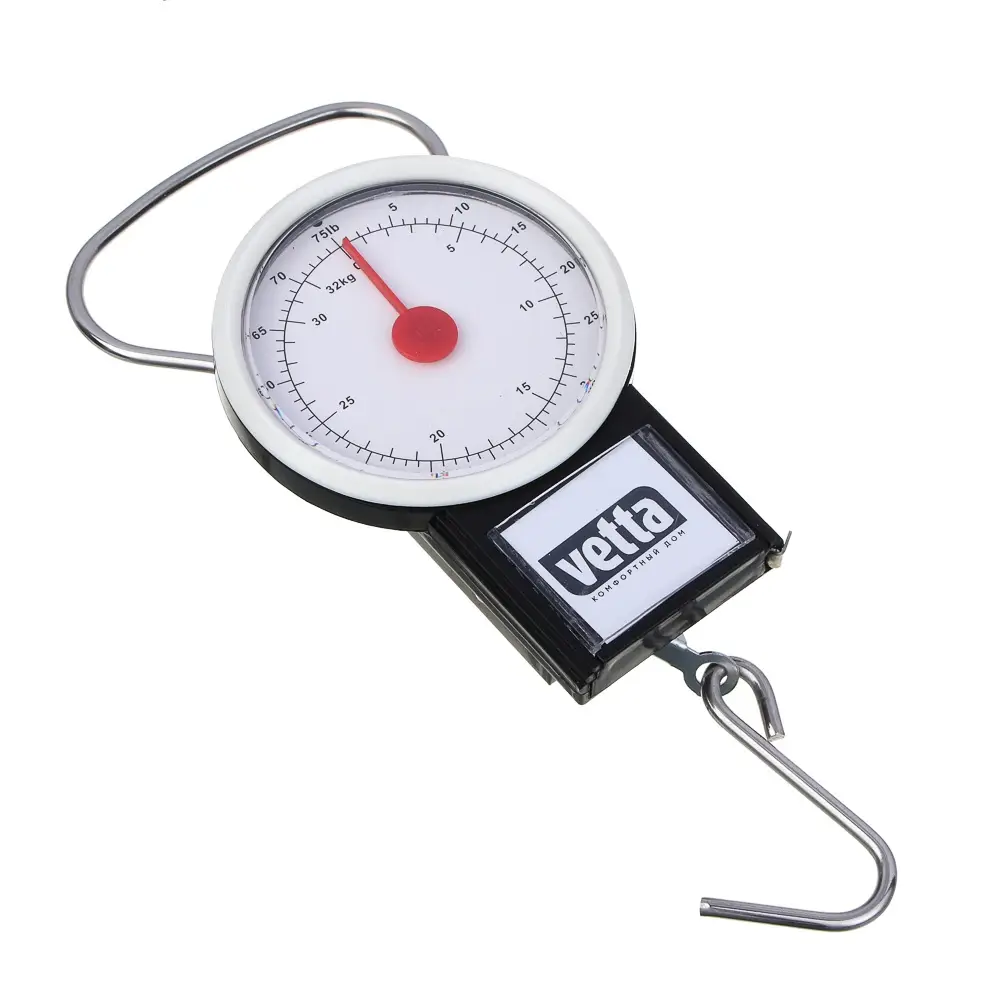 Безмен механический тм VETTA, круглый, нагрузка до 32 кг, пластик