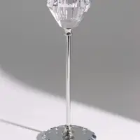 Подсвечник хрустальный &laquo;Кристалл&raquo; 7&times;7&times;19 см, d=2.2 см