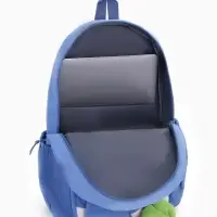 Рюкзак школьный на молнии, с карманами, с принтом, размер 30&times;12.5&times;44 см, синий