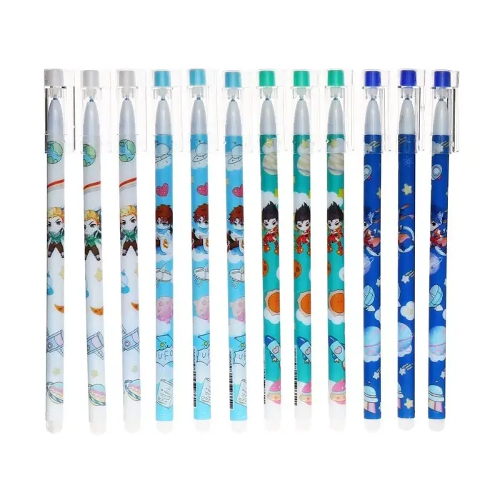 Ручка гелевая «Аниме», со стираемыми чернилами, стержень синий, МИКС Ручка гелевая «Аниме», со стираемыми чернилами, стержень синий, МИКС