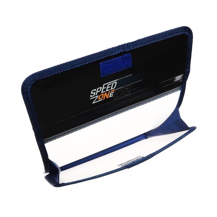Папка для тетрадей А5 (240 х 205 х 40 мм), с клапаном на липучке, пластик/текстиль, Speed zone