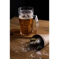 Кружка для пива охлаждающая, 600 мл, пластик, прозрачная