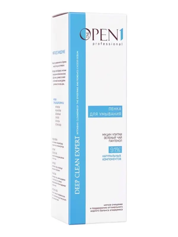 Пенка‑мусс для лица Open One 1, с зелёным чаем, 160 мл