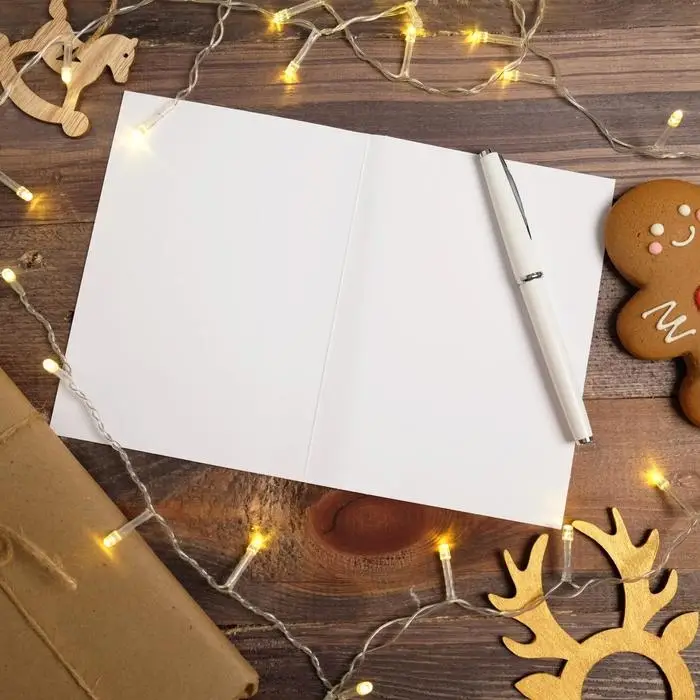 Открытка с новым годом на акварельном картоне «Счастливых дней», тиснение, 11,8 х 16,4 см Открытка с новым годом на акварельном картоне «Счастливых дней», тиснение, 11,8 х 16,4 см