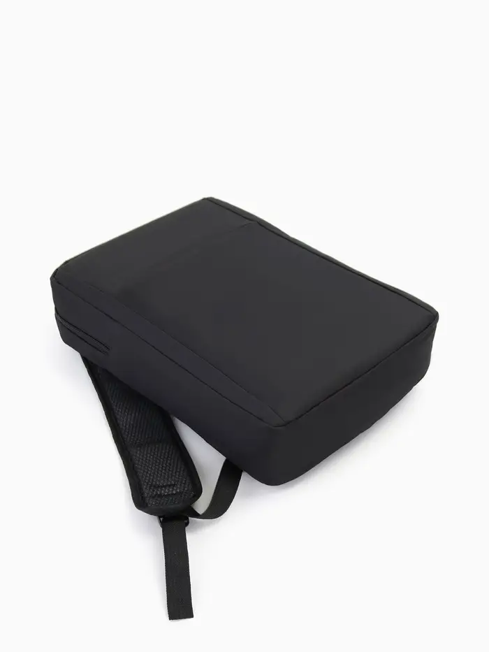 Рюкзак городской на молнии, наружный карман, размер 29&times;11&times;43 см, чёрный