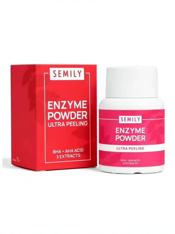 Энзимная пудра для умывания SEMILY ULTRA, от акне и постакне, 75 г