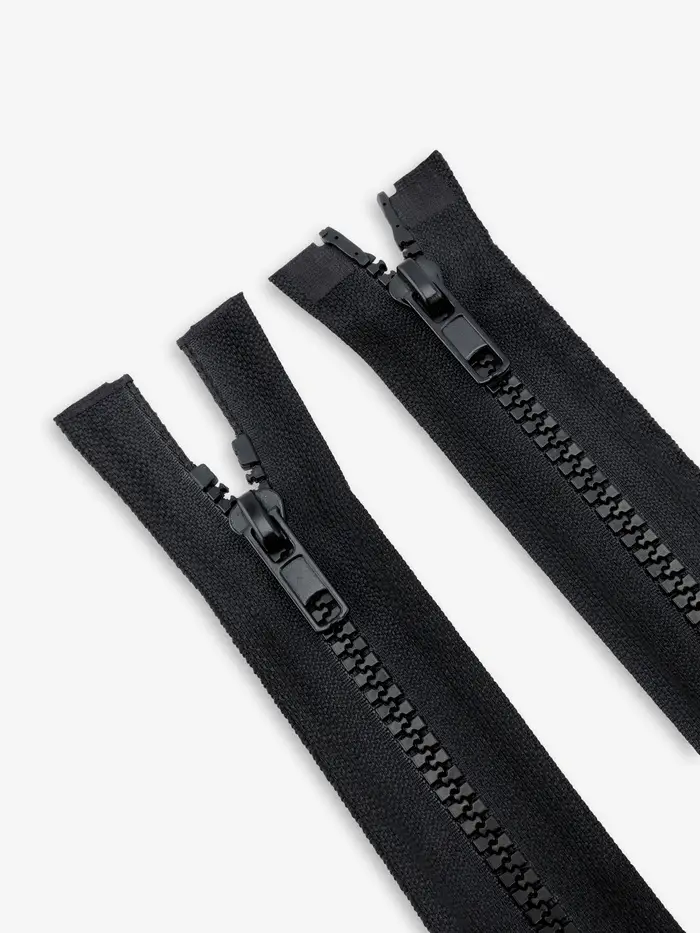 Молния &laquo;Трактор&raquo;, №5, разъёмная, 2 замка, замки автомат, 90 см, чёрная