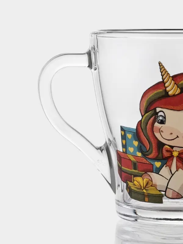 Кружка "Грация" "Новогодние единороги" 250 мл