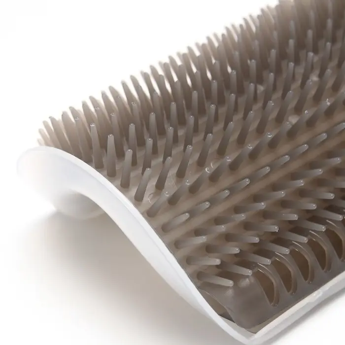 Массажёр - чесалка на угол, размер L, 17&times;11&times;6.2, с кошачьей мятой, серый