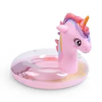 Круг для плавания &laquo;Единорог&raquo;, надувной, d=65 см, от 3 лет, с ручками, розовый