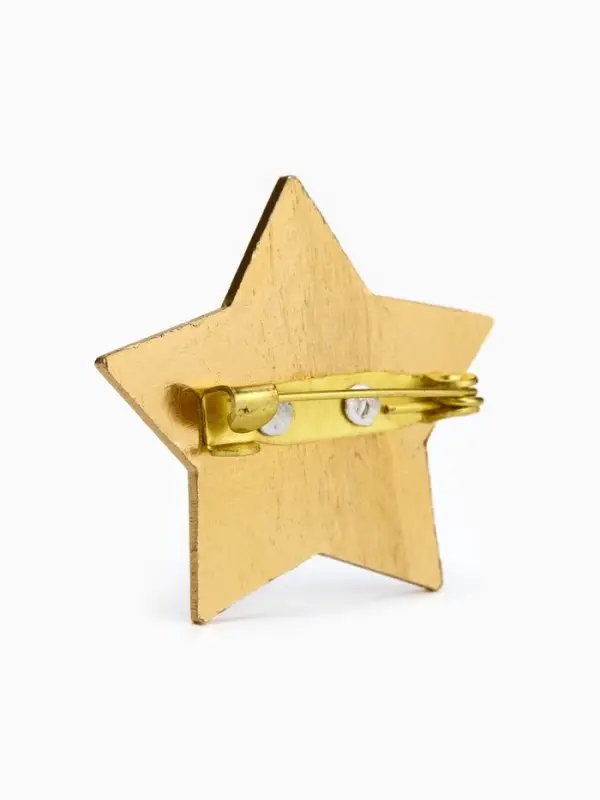 Значок &laquo;Октябренок&raquo;, 3&times;3 см, красно-белый в золоте