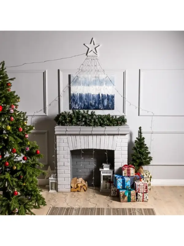 Светодиодная фигура &laquo;Комета&raquo; 3.5 м, пластик, 9 нитей, 31 В, свечение тёплое белое