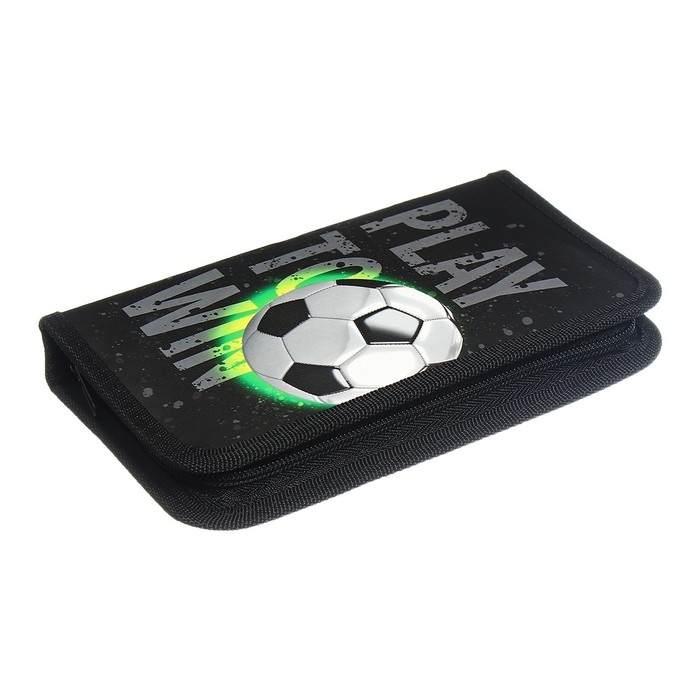 Пенал 1 секция 115 х 205 х 30 мм, Calligrata Пенал 1 секция 115 х 205 х 30 мм, Calligrata "Футбол", ламинированный картон