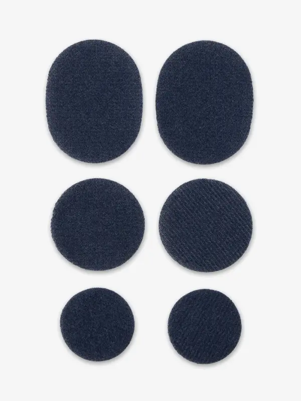 Заплатки для обуви, 6 шт., с клеевым слоем, тёмно-синие