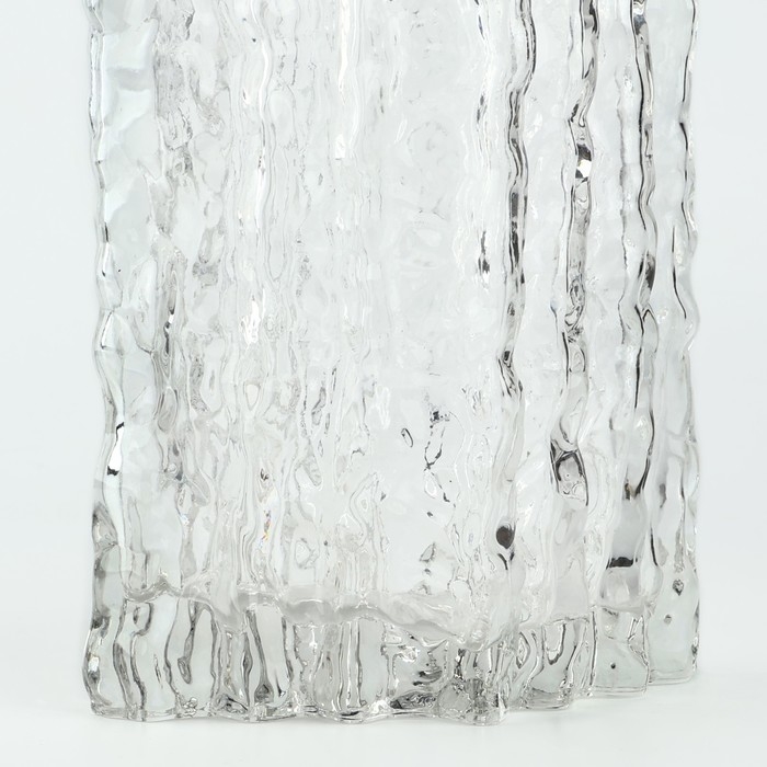 Ваза для цветов «Марбл» из прозрачного стекла 20,5×15,5×10 см Ваза для цветов «Марбл» из прозрачного стекла 20,5×15,5×10 см