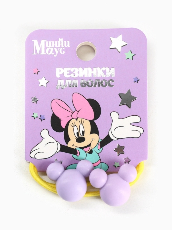 Резинка для волос, набор 2 шт, Минни Маус Резинка для волос, набор 2 шт, Минни Маус