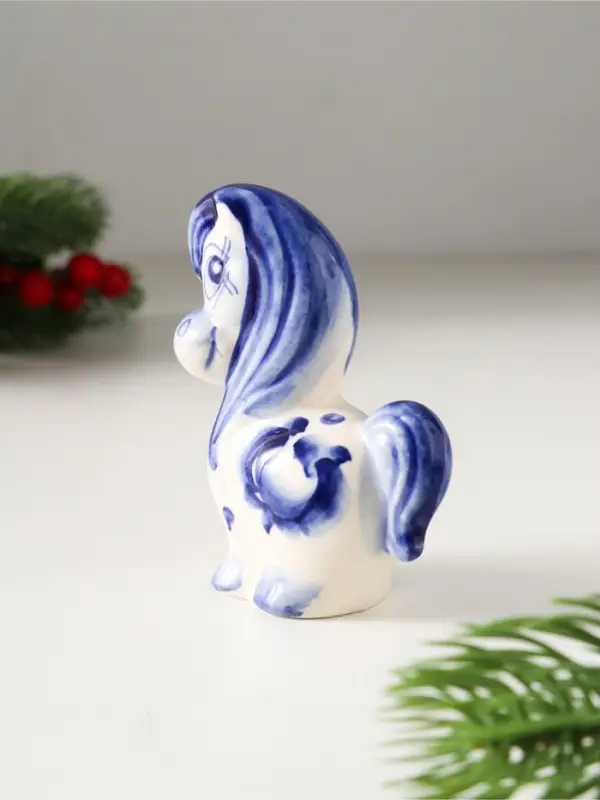 Сувенир Лошадь Василиса,8х6,5х3,5см,гжель Сувенир Лошадь Василиса,8х6,5х3,5см,гжель