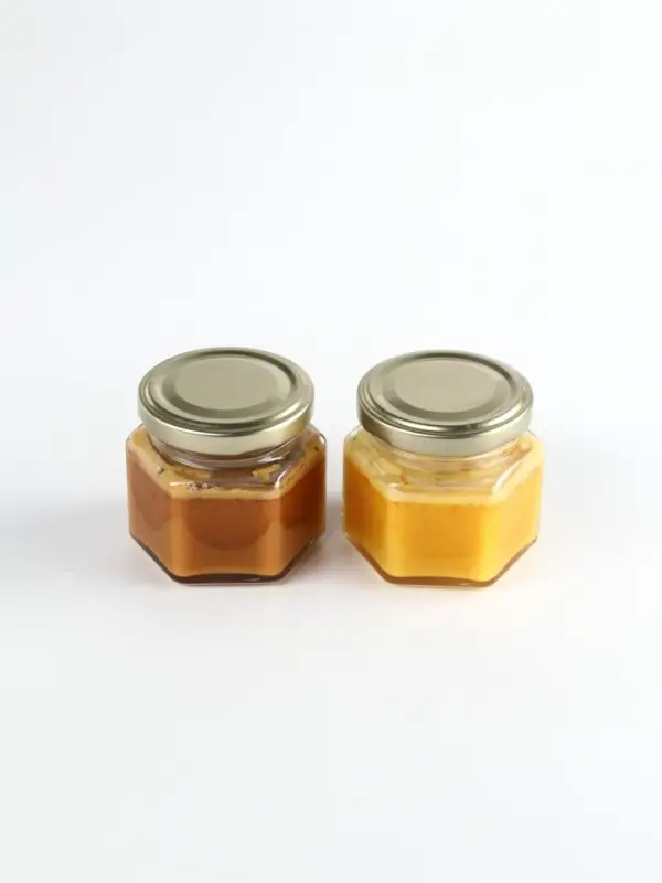 Набор с крем-мёдом, мёдом Набор с крем-мёдом, мёдом "Здоровья и долгих лет", 120 гр х 2 шт