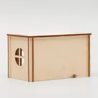 Домик для грызунов малый, 12.5&times;7.5&times;7.5 см, дерево