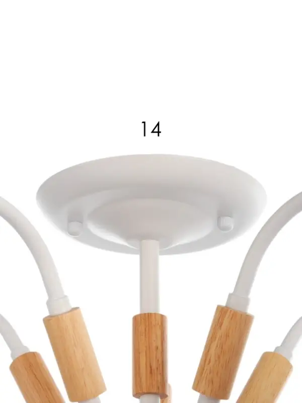 Люстра потолочная BayerLux &laquo;Нельсен&raquo;, 5хЕ27, 40 Вт, белый, 57&times;57&times;25 см