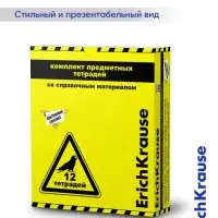 Комплект предметных тетрадей ErichKrause. Be Informed, 12 предметов, 48 листов, со справочным материалом, пластиковая обложка