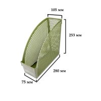 Лоток вертикальный 110мм Офис Класс серый