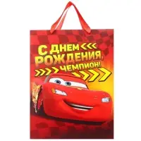 Пакет подарочный &laquo;С днём рождения, чемпион!&raquo;, 31&times;40&times;11.5 см
