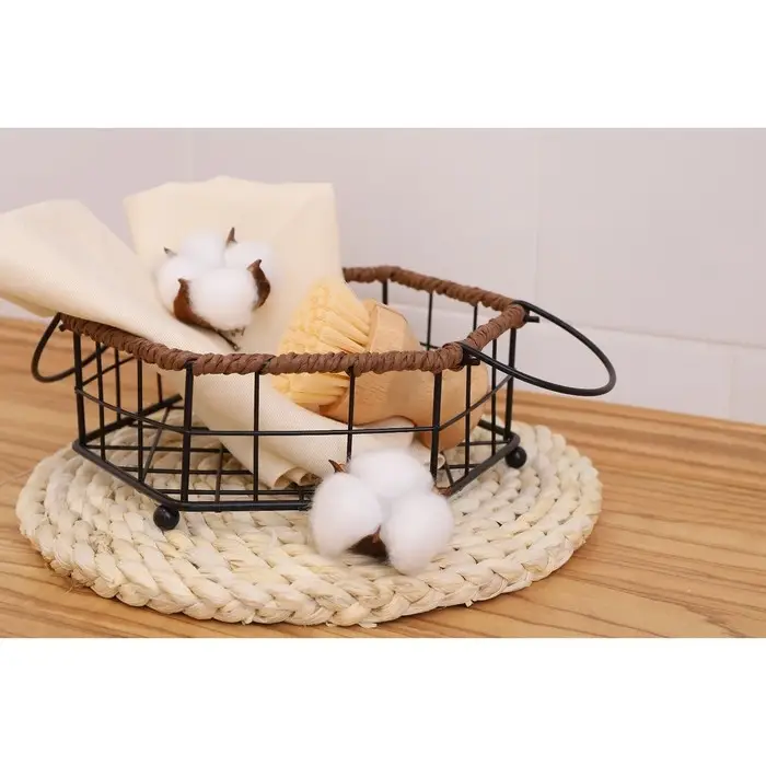 Корзинка универсальная Доляна, 17.5&times;20&times;7.5 см, чёрная