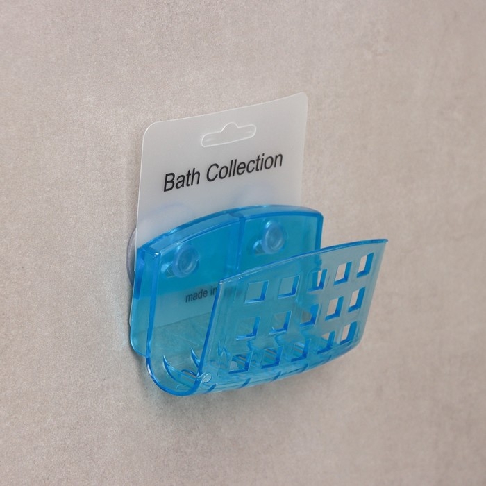 Мыльница настенная на присосках Bath Collection, 9,5×5×6 см, цвет МИКС Мыльница настенная на присосках Bath Collection, 9,5×5×6 см, цвет МИКС