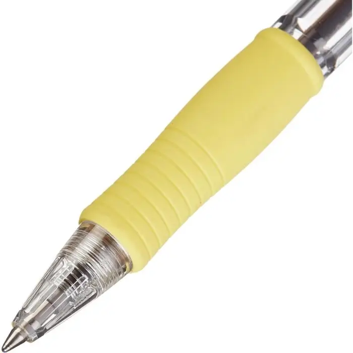 Ручка шариковая Pilot. Super Grip, автоматическая, синий стержень BPGP-10R-F (Y), узел 0.7 мм, на масляной основе, резиновый упор