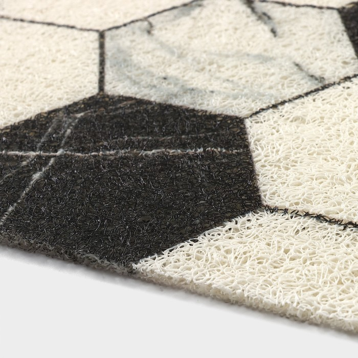 Коврик придверный грязезащитный Доляна «Мрамор», вырезной, 50×80 см, цвет серый Коврик придверный грязезащитный Доляна «Мрамор», вырезной, 50×80 см, цвет серый
