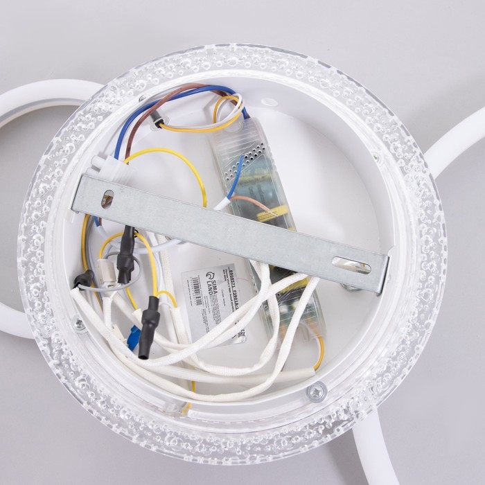 Люстра с ПДУ 1914/2 LED 68Вт диммер белый 45х40х12 см BayerLux