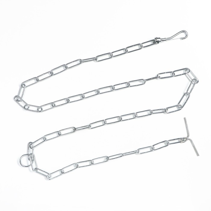 Цепь для привязи собак, сварные звенья, 1,8 м, калибр 35 мм, толщина проволки 3,2 мм Цепь для привязи собак, сварные звенья, 1,8 м, калибр 35 мм, толщина проволки 3,2 мм