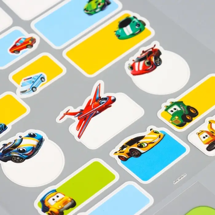 Термобирки для одежды. Набор именных термонаклеек для маркировки детских вещей &laquo;Самому быстрому&raquo;, 54 шт.