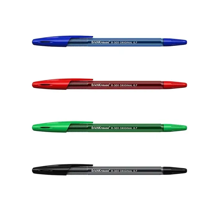 Набор шариковых ручек ErichKrause R=301 Original Stick, 4 цвета, узел 0.7 мм, МИКС