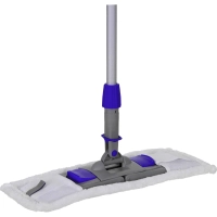 Держатель МОПа универс/зажимы, пластик LuscanProf  50х11см, серый/синий