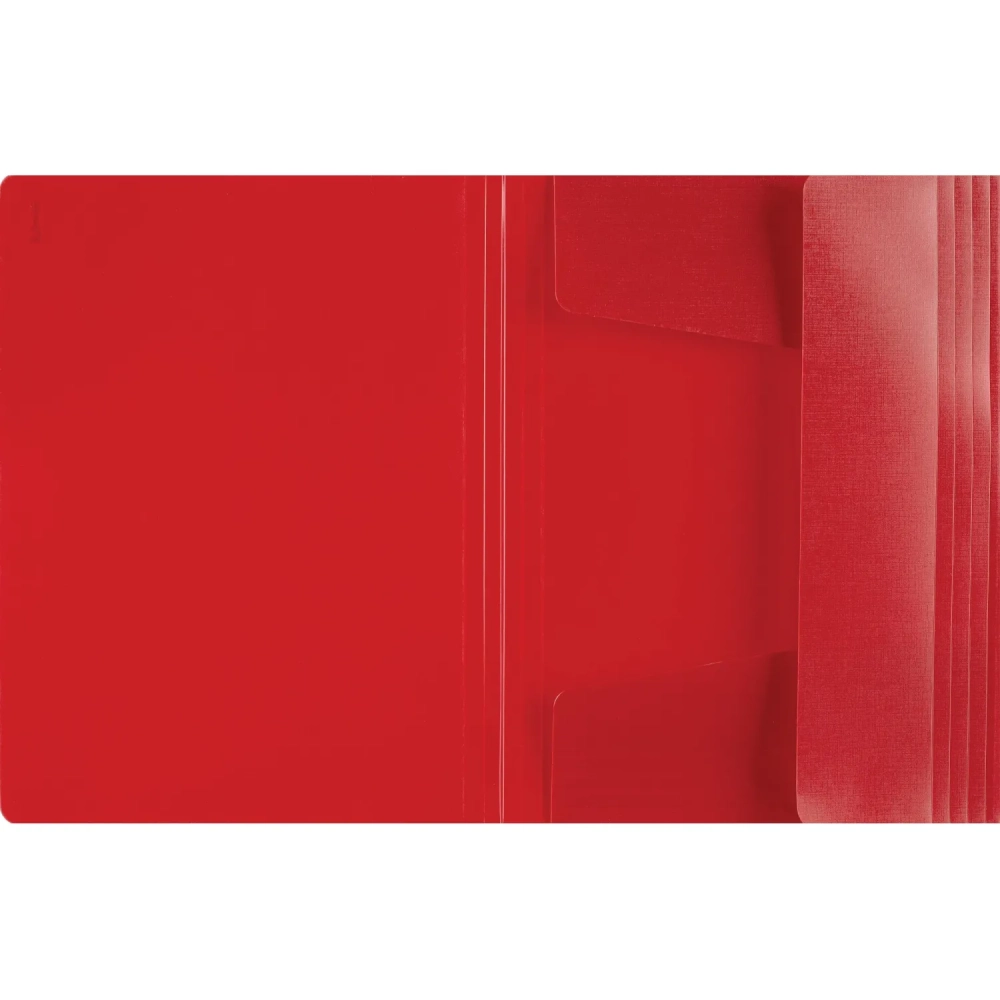 Папка на резинках Комус Шелк красная