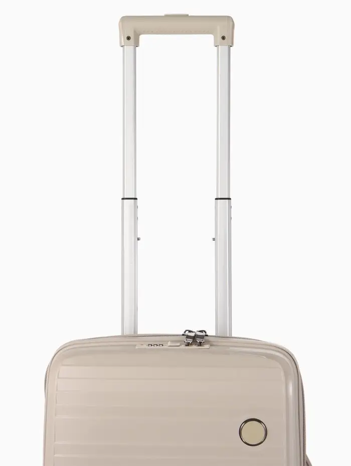Чемодан на съёмных колёсах, 18", кодовый замок, 33&times;16&times;49 см, светло-бежевый