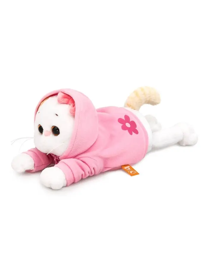 Мягкая игрушка &laquo;Кошечка Ли-Ли&raquo; в худи с цветочком, 18 см