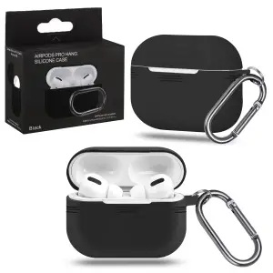 Чехол для AirPods Pro с карабином №12 Black