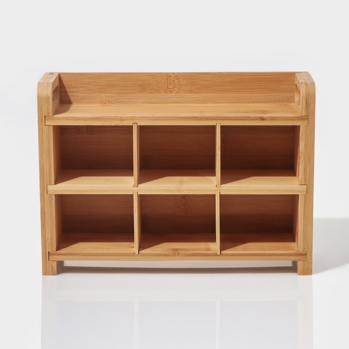 Банки стеклянные для хранения сыпучих продуктов «Тури», 8 предметов: 6 банок 300 мл, 8×6 см, ложка, бамбуковый ящик Банки стеклянные для хранения сыпучих продуктов «Тури», 8 предметов: 6 банок 300 мл, 8×6 см, ложка, бамбуковый ящик