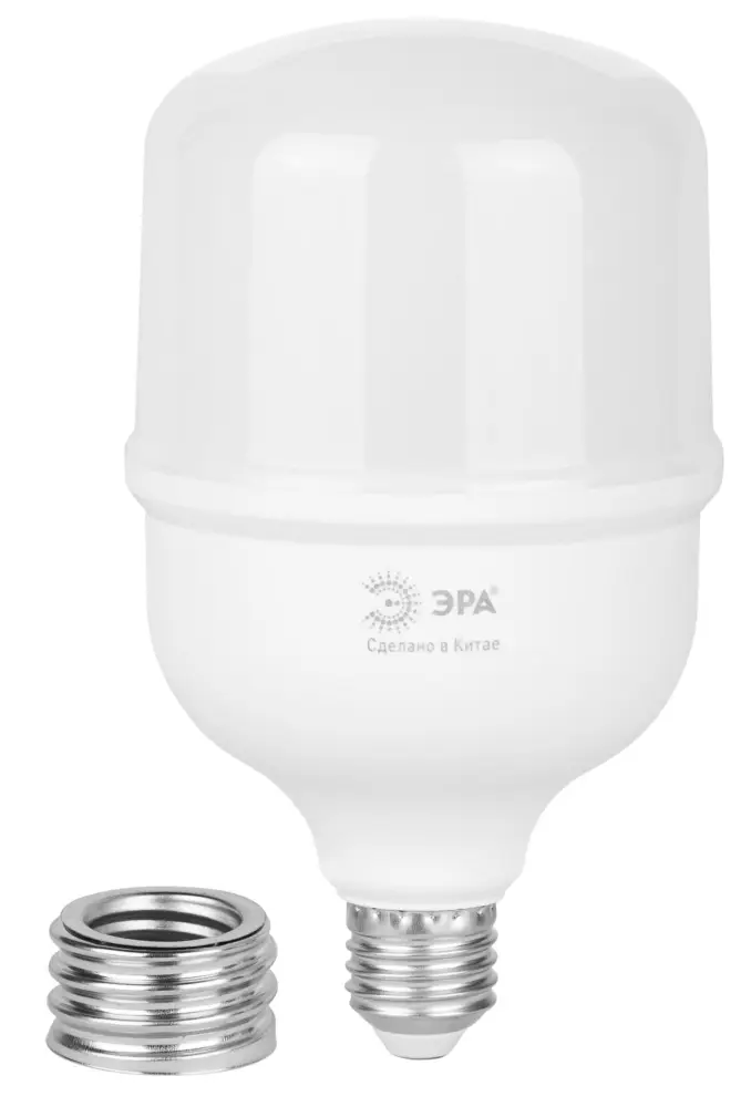 Лампа светодиодная LED 50 Вт 4900Лм 6500К T100 холодный E27/E40 (переходник) 150-275В LED POWER T100-50W-6500-E27/E40 Red Line