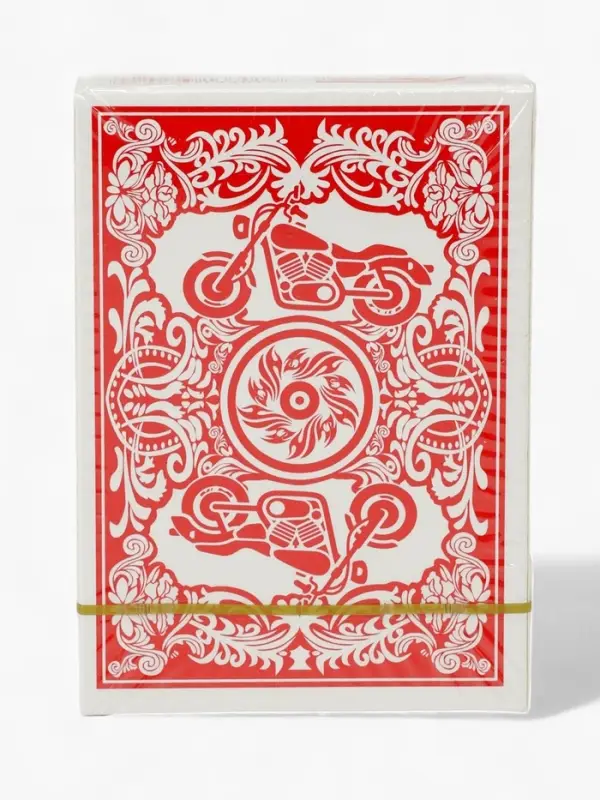 Карты игральные 54 шт. «Мотоцикл», для игры в покер, 6.3×8.7 см, красная рубашка Карты игральные 54 шт. «Мотоцикл», для игры в покер, 6.3×8.7 см, красная рубашка