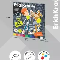 Пластилин ErichKrause &laquo;Простоквашино&raquo;, 12 цветов, 180 г, со стеком, в картонной упаковке