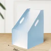 Лоток для бумаг Calligrata, А4, вертикальный, пластиковый, 12 отделений, синий