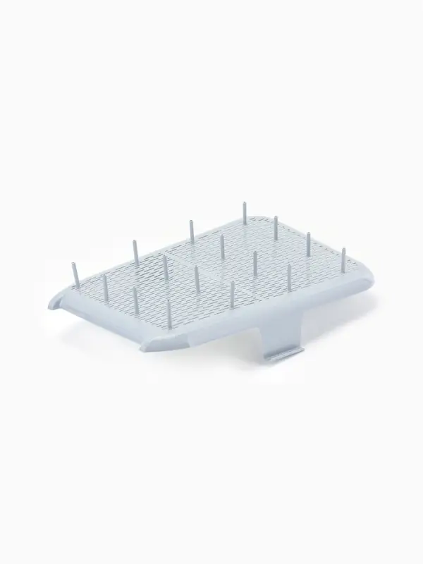 Туалет для кошек &laquo;Марсель&raquo;, 50&times;34.5&times;12 с, глубокий, с сеткой, полипропилен, светло-серый